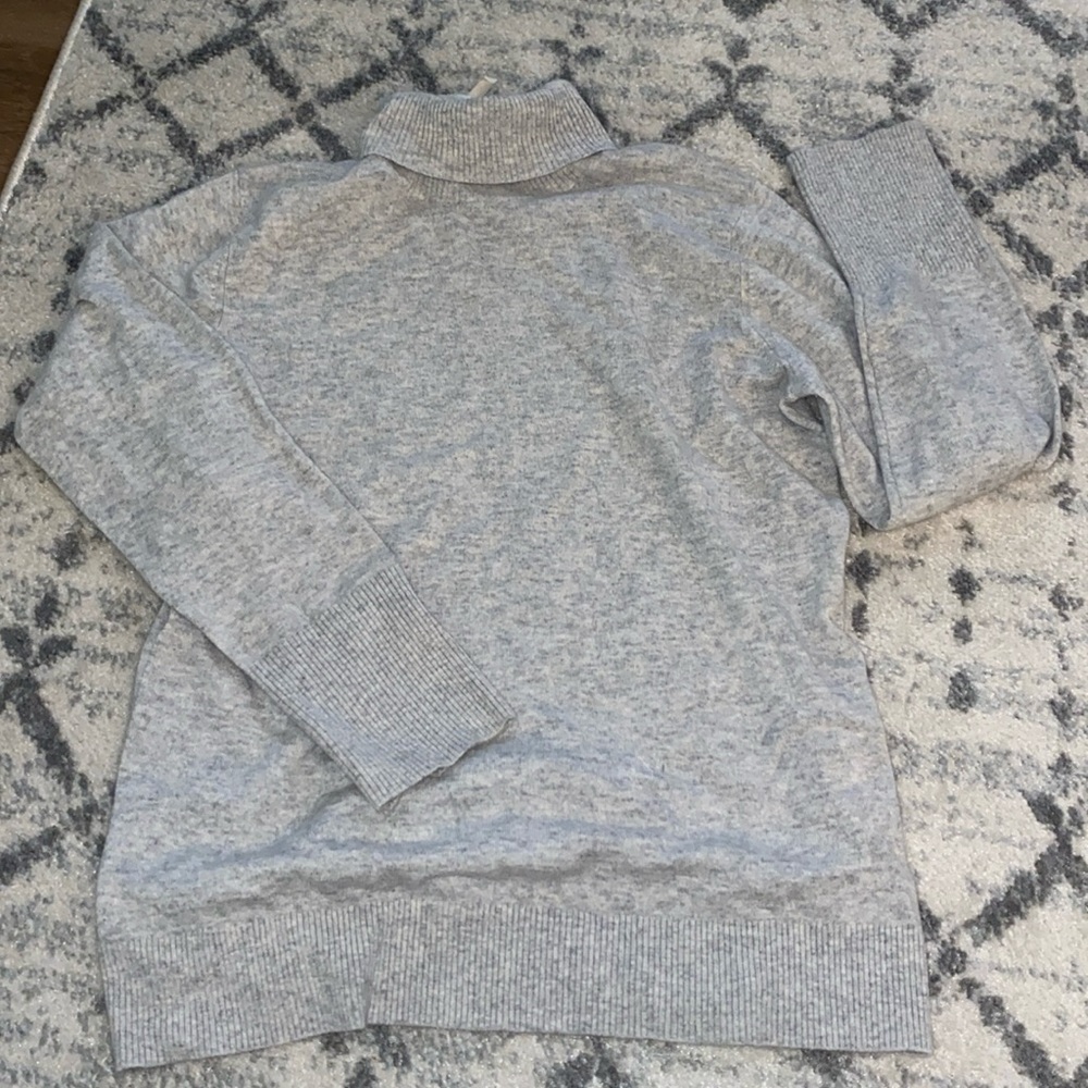 Nordstrom Light Grey Turtleneck Sweater